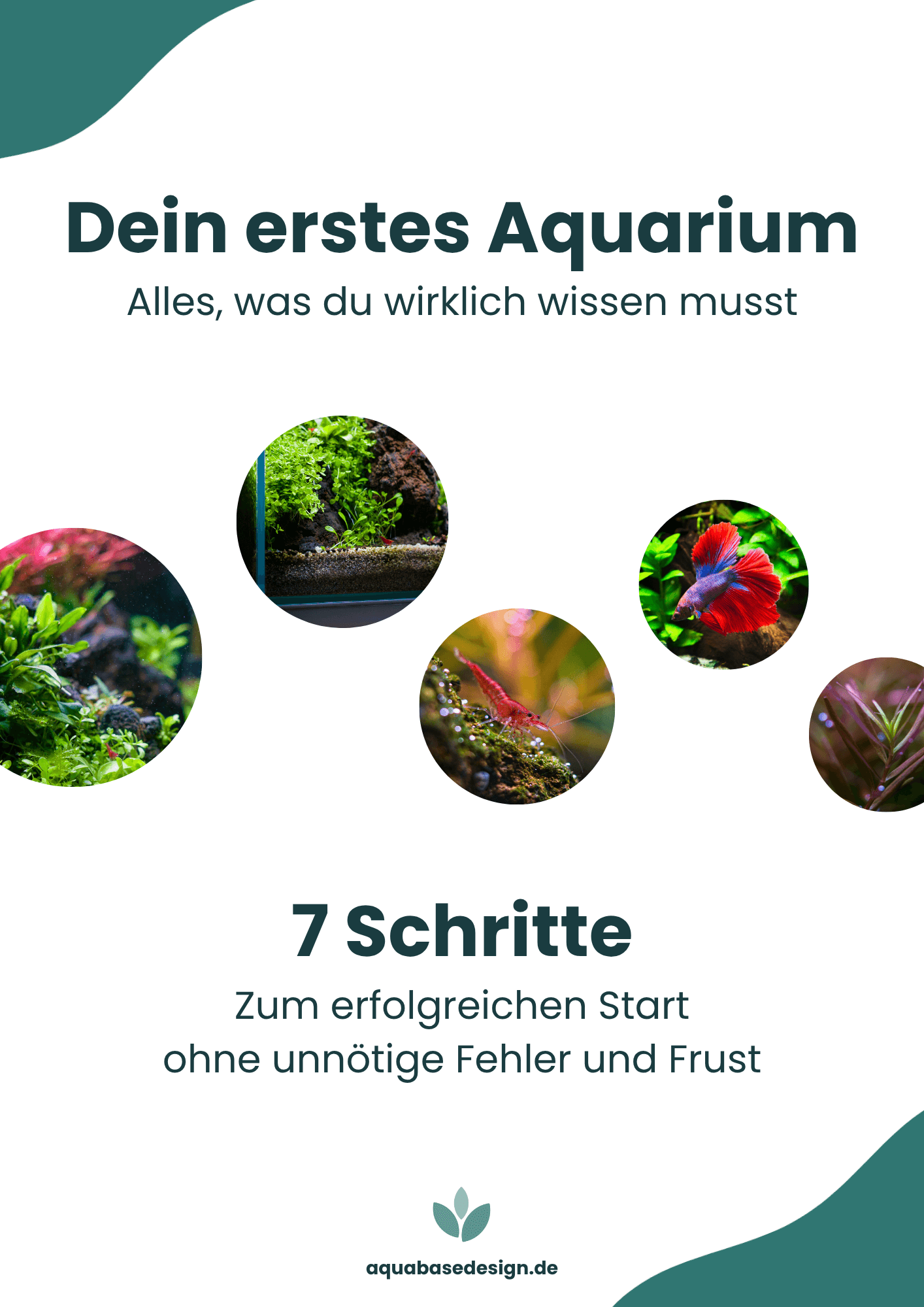 Vorschau der ersten Seite des kostenlosen Aquarium-Einsteiger-Guides – dein Einsteiger-Aquarium-Guide mit 7 Schritten für den erfolgreichen Start deines ersten Aquariums.