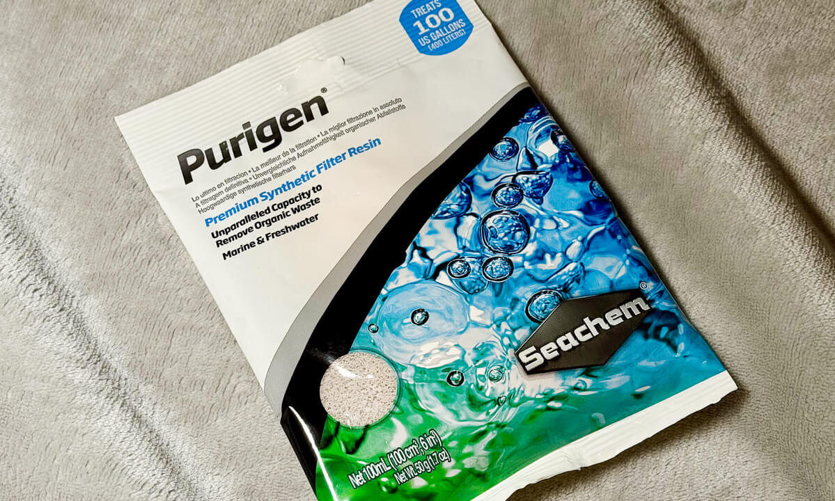 Seachem Purigen Filtermaterial in Originalverpackung für glasklares Aquariumwasser