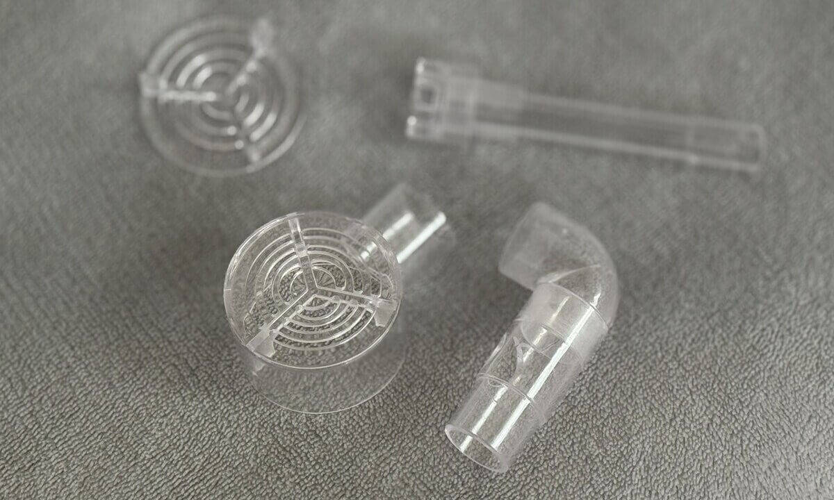 Verschiedene Aufsätze des Aquario-Filtersets für Filterauslass