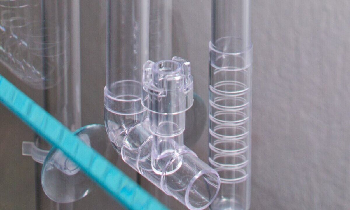 Modularer PETG Filterauslass von Aquario mit austauschbaren Aufsätzen