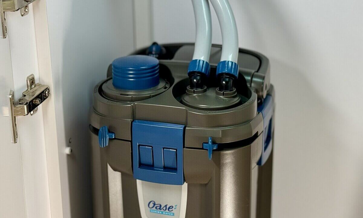Außenfilter im Aquarium-Unterschrank – Oase Biomaster