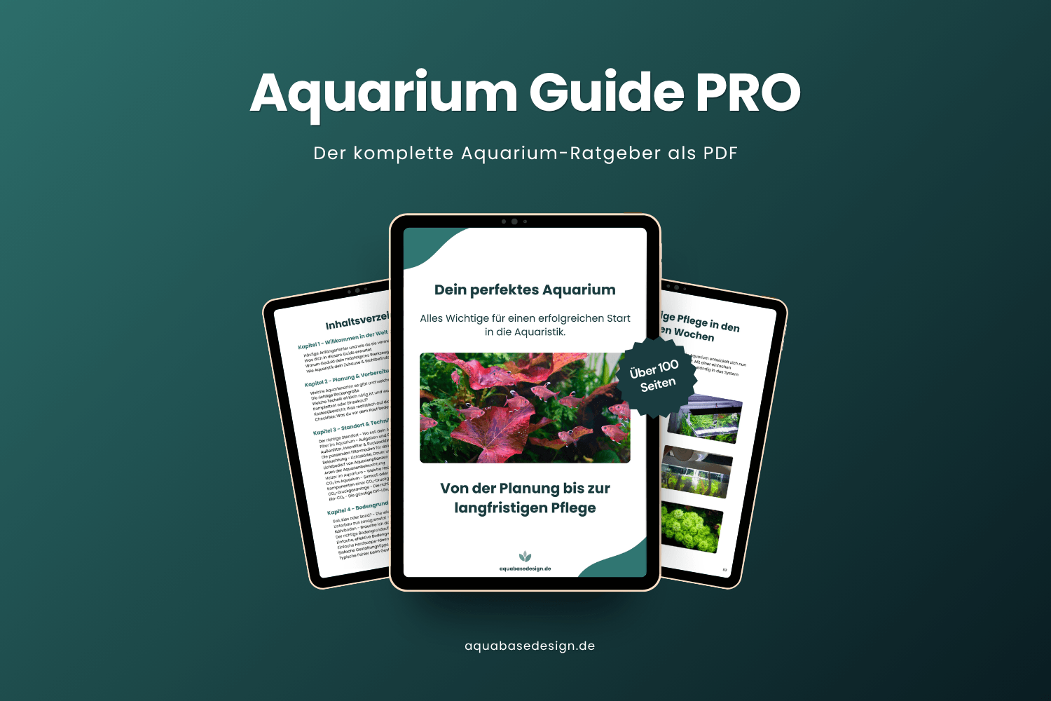 Aquarium Guide PRO als PDF-Ratgeber mit über 100 Seiten – digitales Aquarium-E-Book von AquabaseDesign